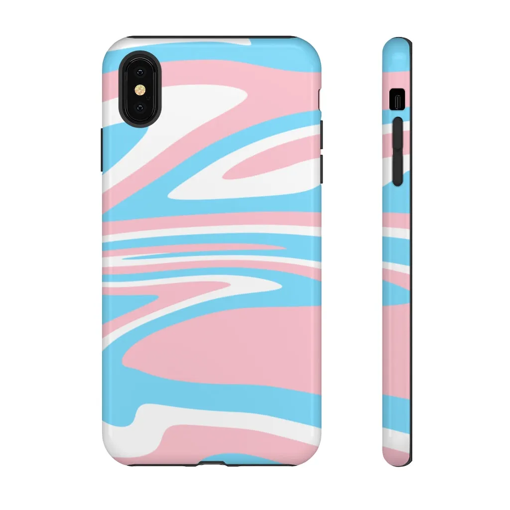 Retro Trans Flag Phone Case for Apple & Samsung