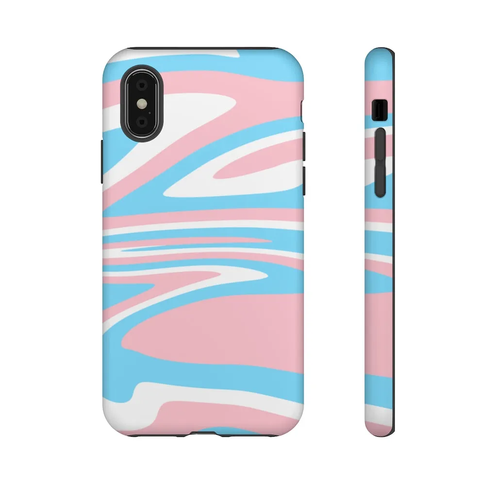 Retro Trans Flag Phone Case for Apple & Samsung