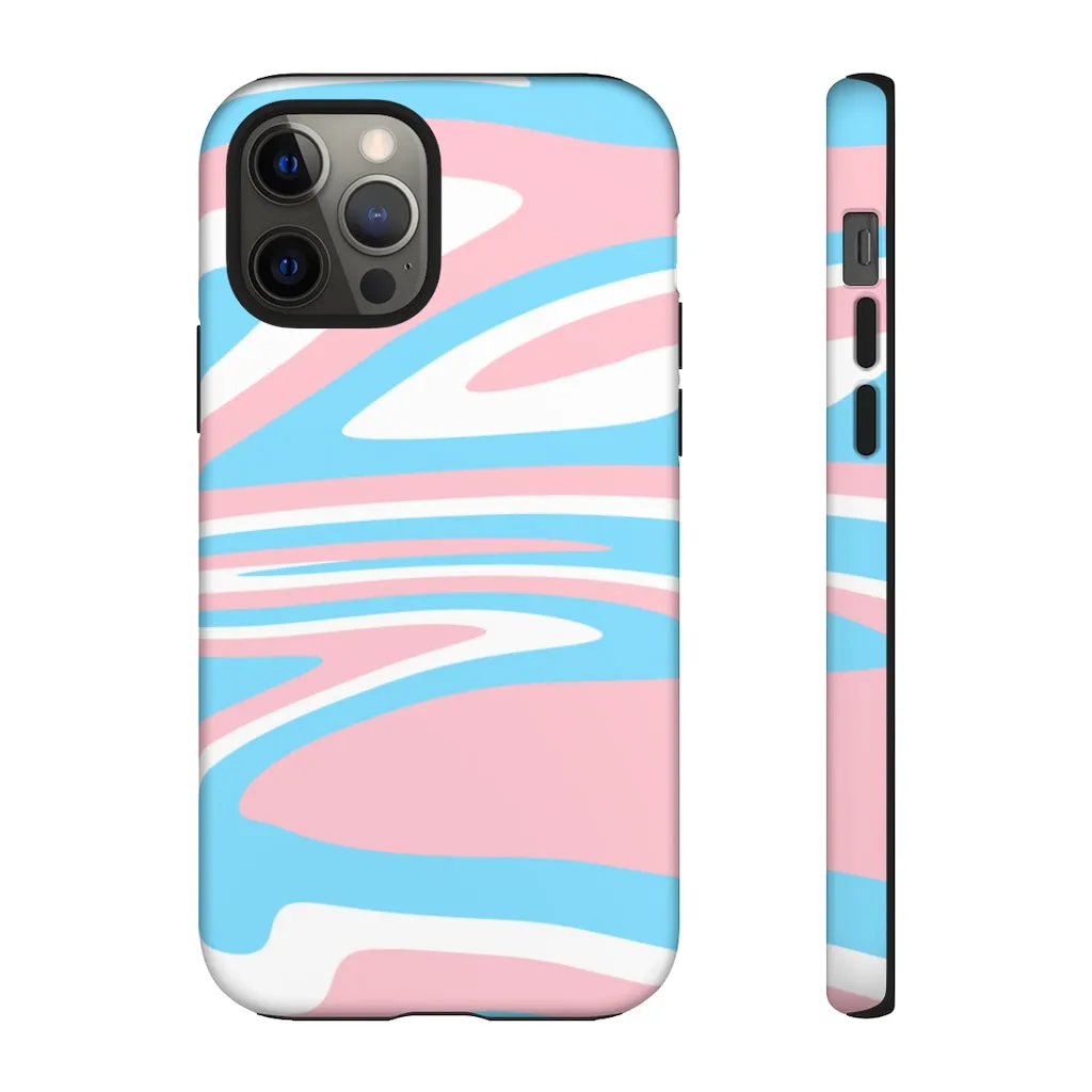 Retro Trans Flag Phone Case for Apple & Samsung