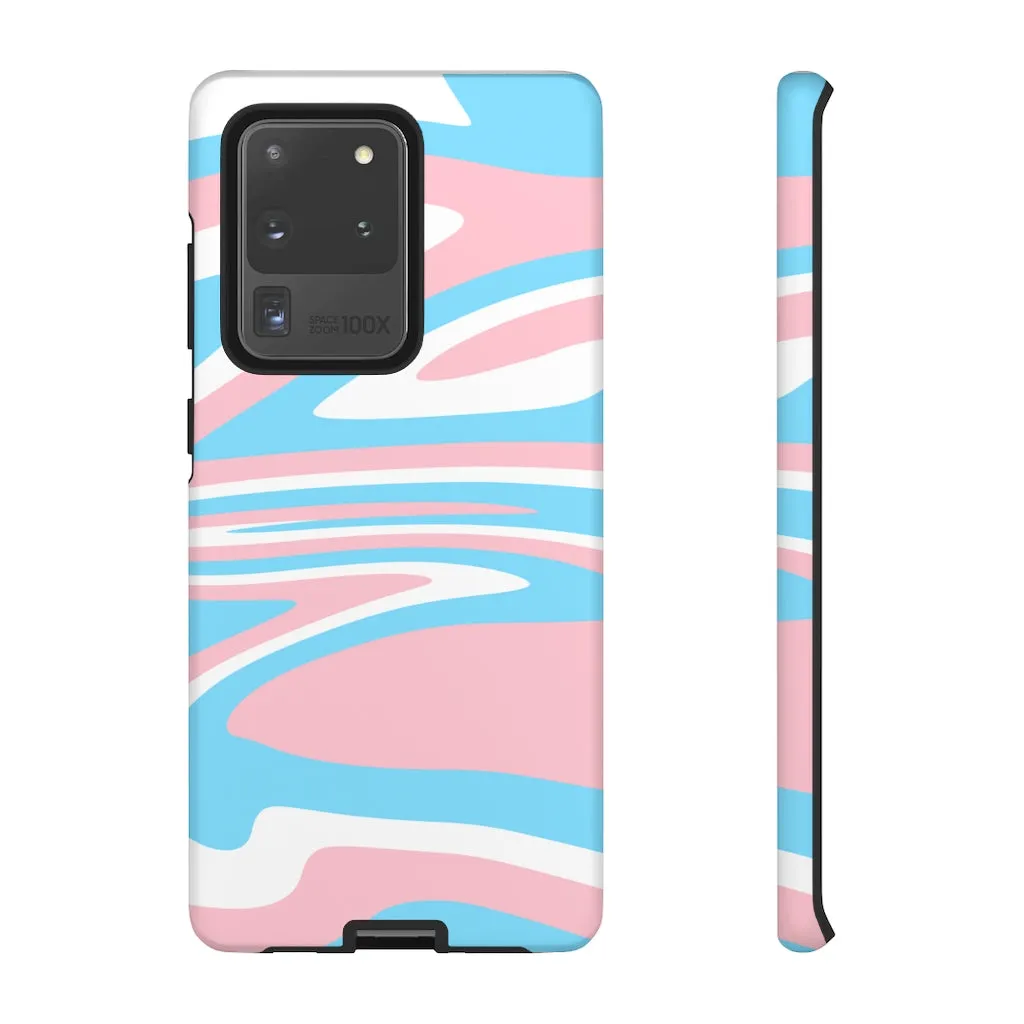 Retro Trans Flag Phone Case for Apple & Samsung