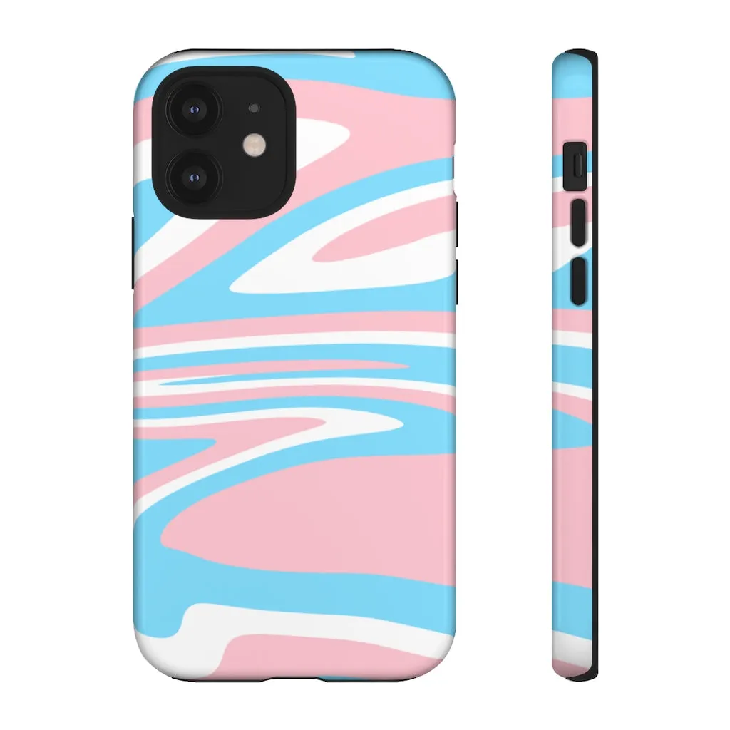 Retro Trans Flag Phone Case for Apple & Samsung