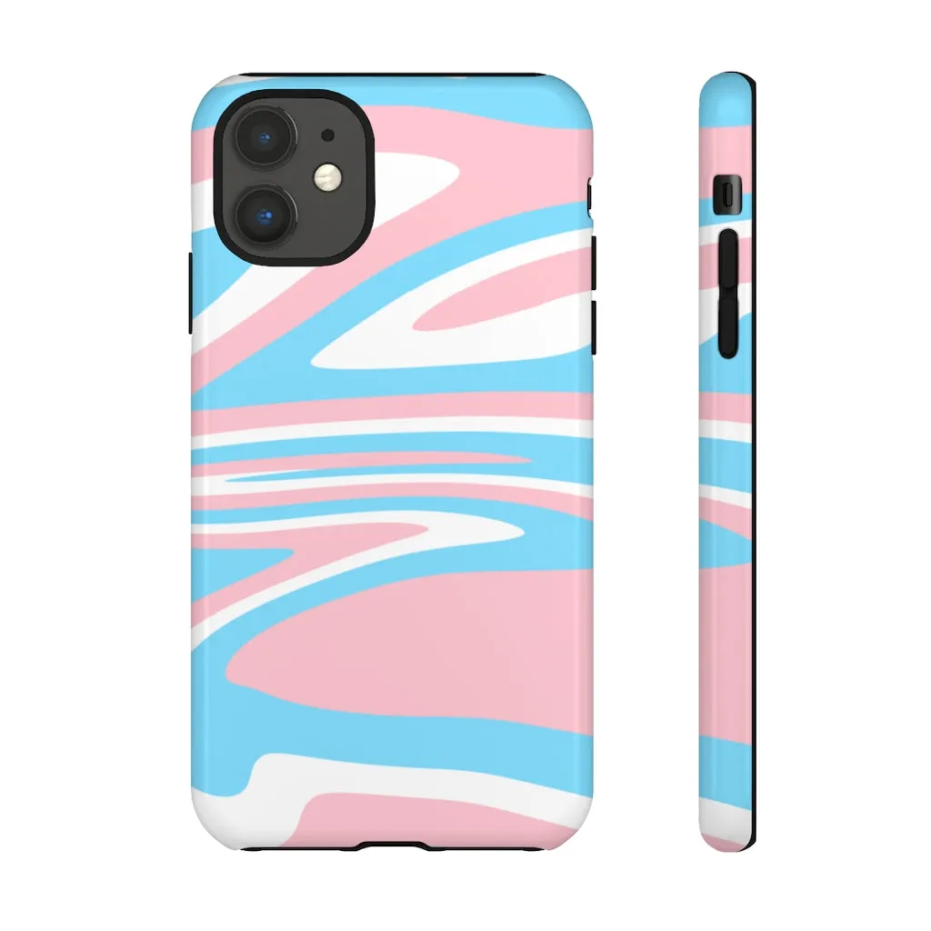 Retro Trans Flag Phone Case for Apple & Samsung