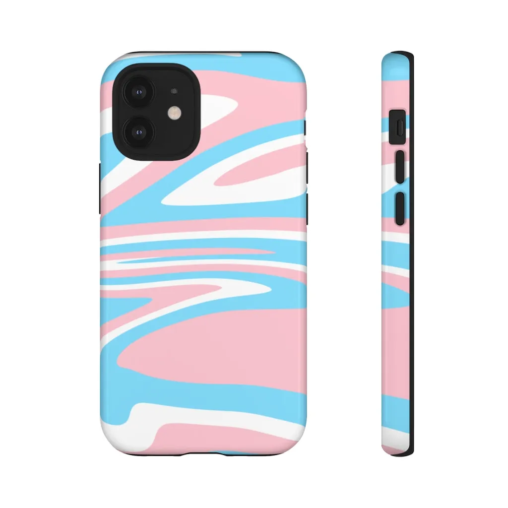 Retro Trans Flag Phone Case for Apple & Samsung