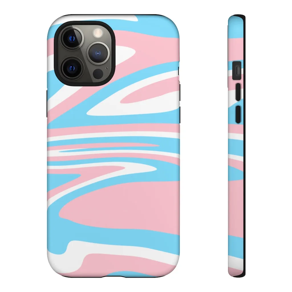 Retro Trans Flag Phone Case for Apple & Samsung