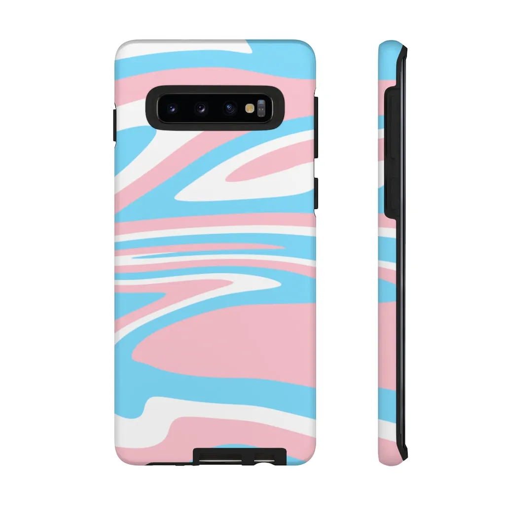 Retro Trans Flag Phone Case for Apple & Samsung