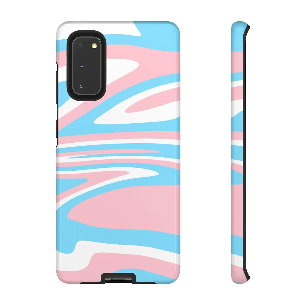 Retro Trans Flag Phone Case for Apple & Samsung