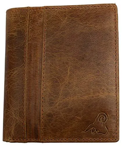 RFID Blocking Mens Leather Slim Bi-Fold Big Hipster European Wallet USA Series Gift Box RFID2502HU