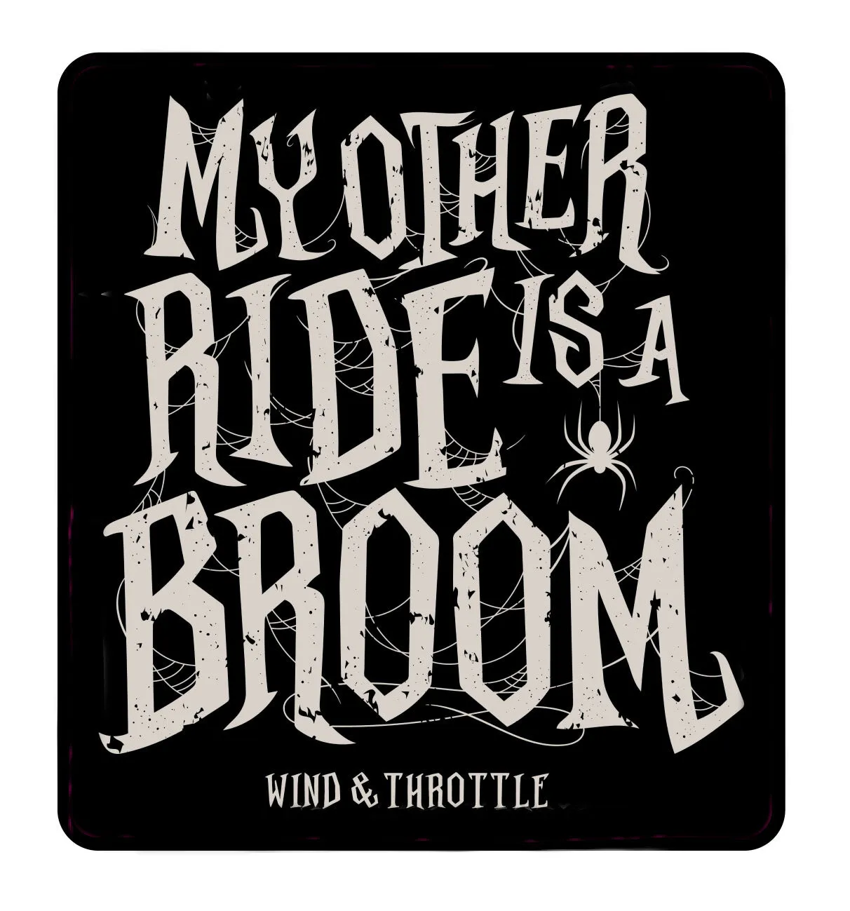 Ride A Broom Vinyl Sticker