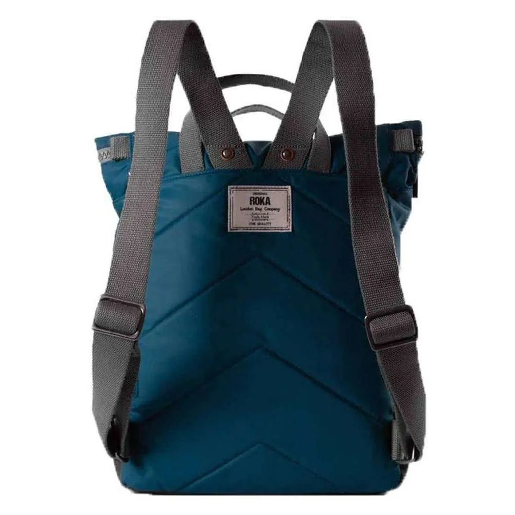 Roka Canfield B Small Sustainable Nylon Backpack - Marine Navy