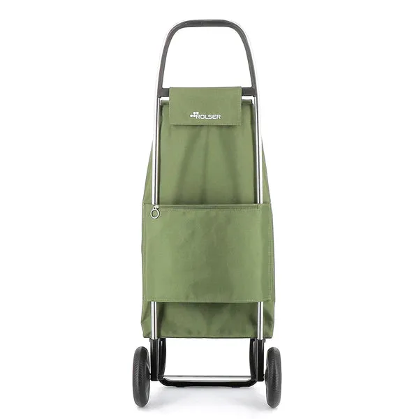 Rolser NEW I-Max MF Convert 2 Wheel Folding Shopping Trolley - Olive