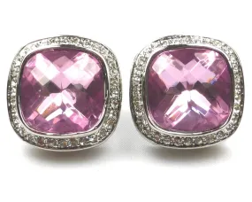 Romance Purple Crystal Cufflinks