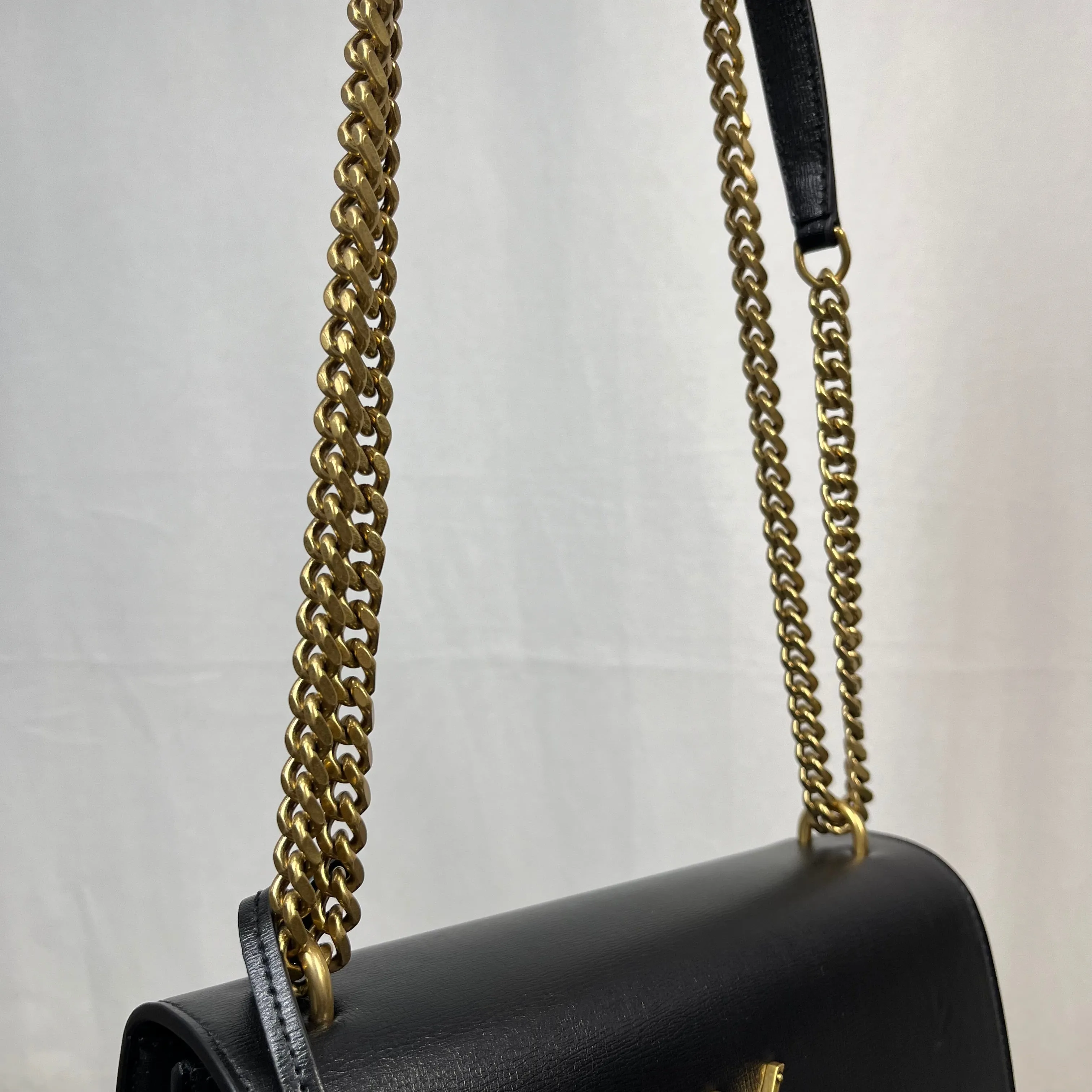 SAINT LAURENT Sunset Medium Black Crossbody