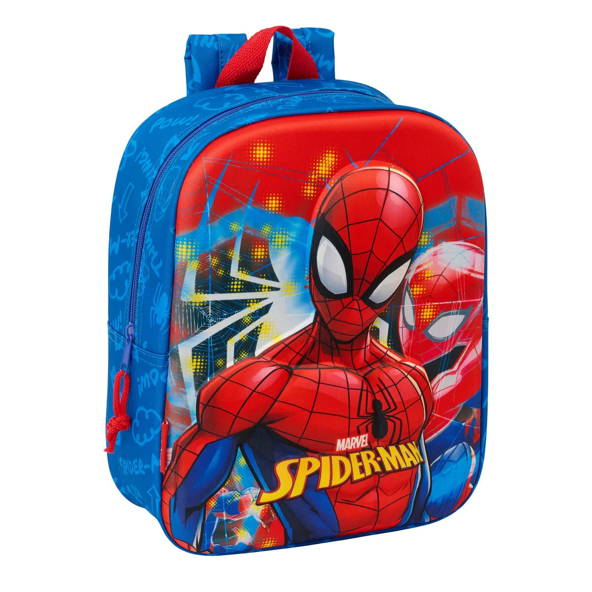 School Bag Spider-Man Red Navy Blue 22 x 27 x 10 cm 3D