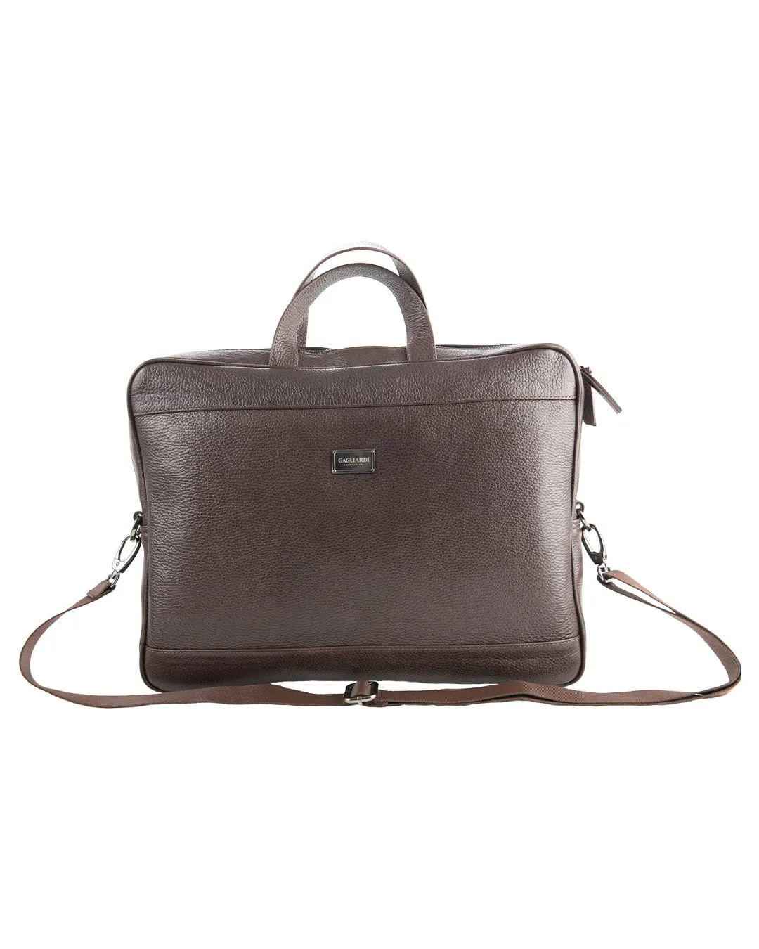 Scotch Grain Leather Brown Briefcase