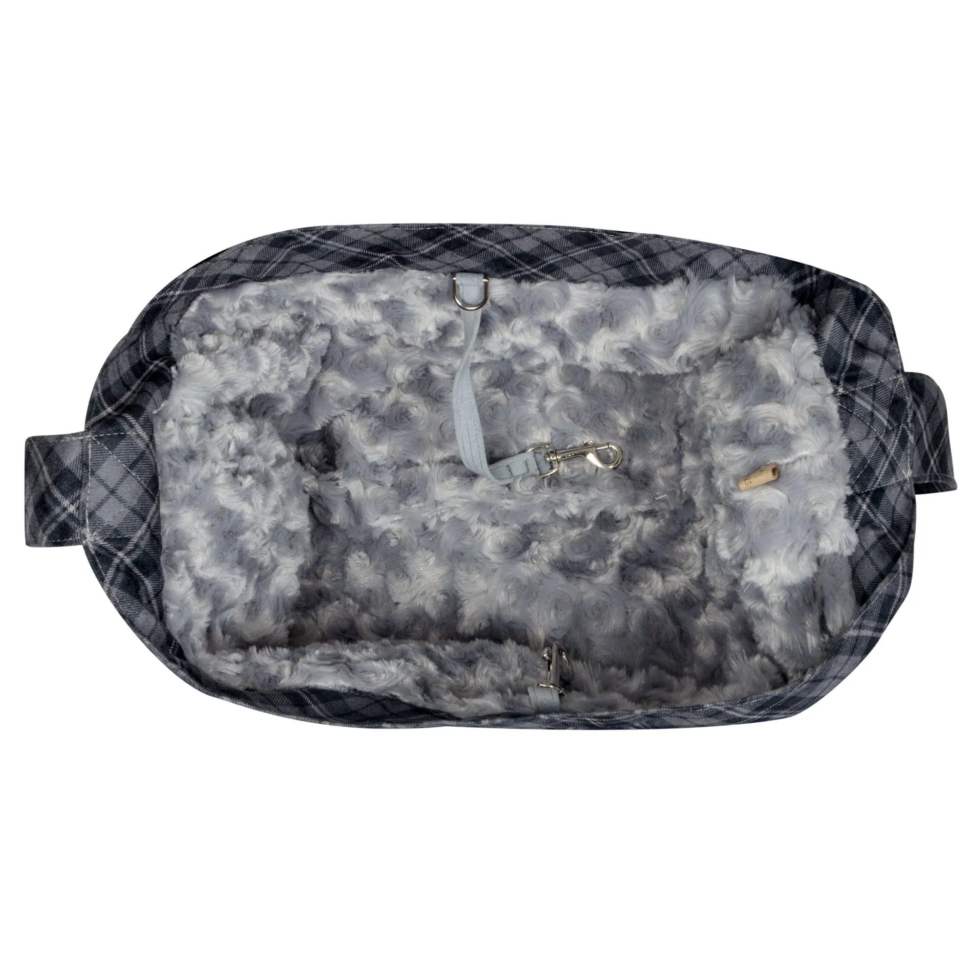 Scotty Charcoal Plaid Cuddle Carrier