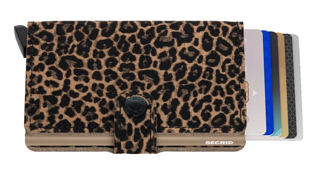 Secrid Mini Wallet Leopard Beige