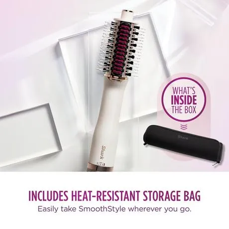 Shark SmoothStyle HT212UK Hot Brush and Smoothing Comb with Storage Bag