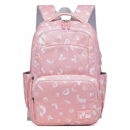 Simple Printed Junior High School Student Schoolbag