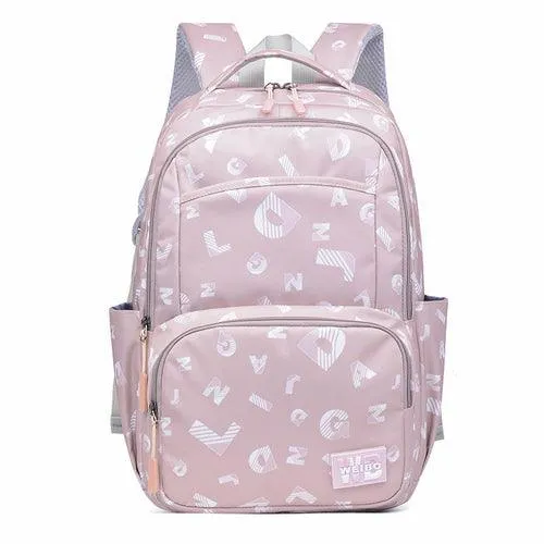 Simple Printed Junior High School Student Schoolbag