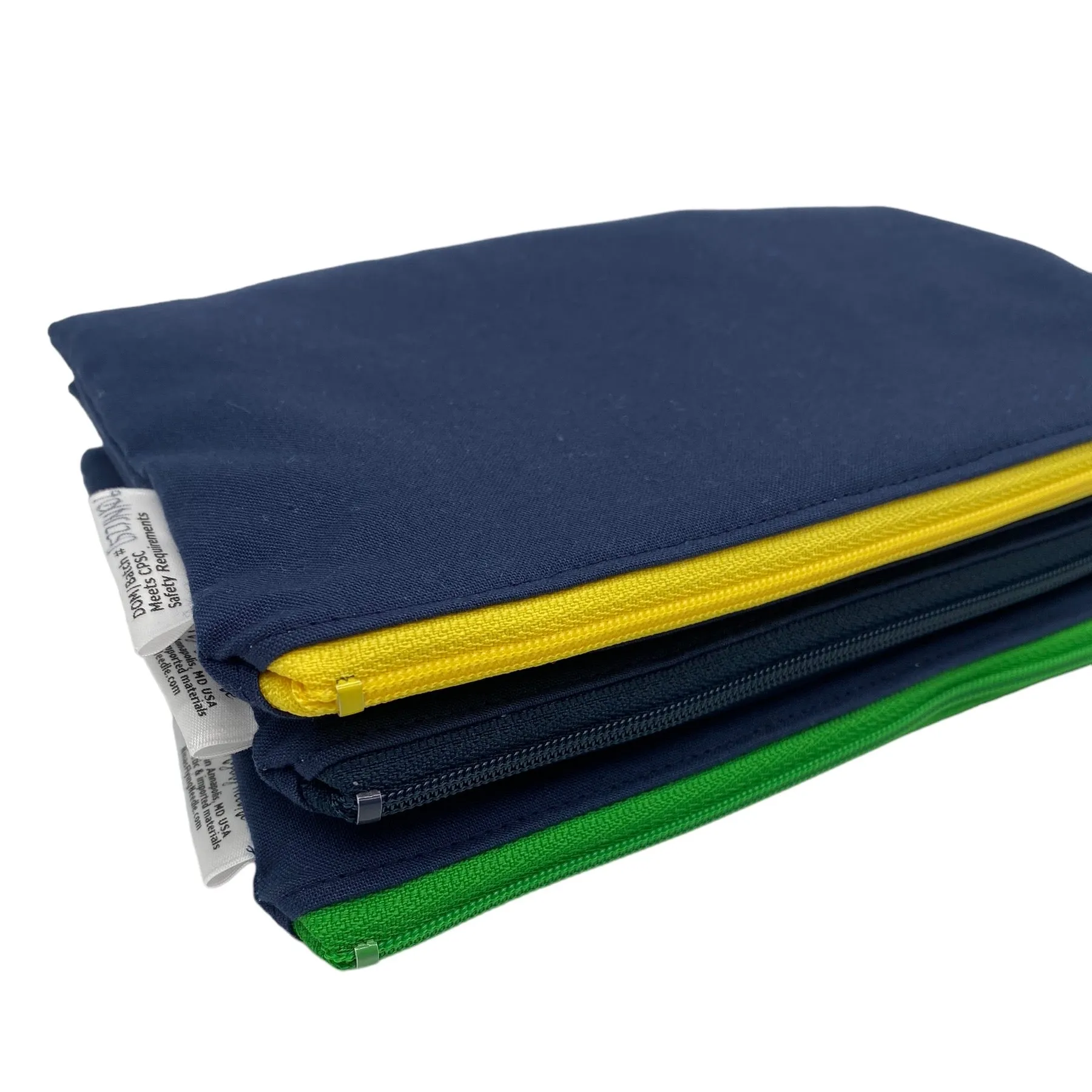 Snack Sized Reusable Zippered Bag Solid Navy