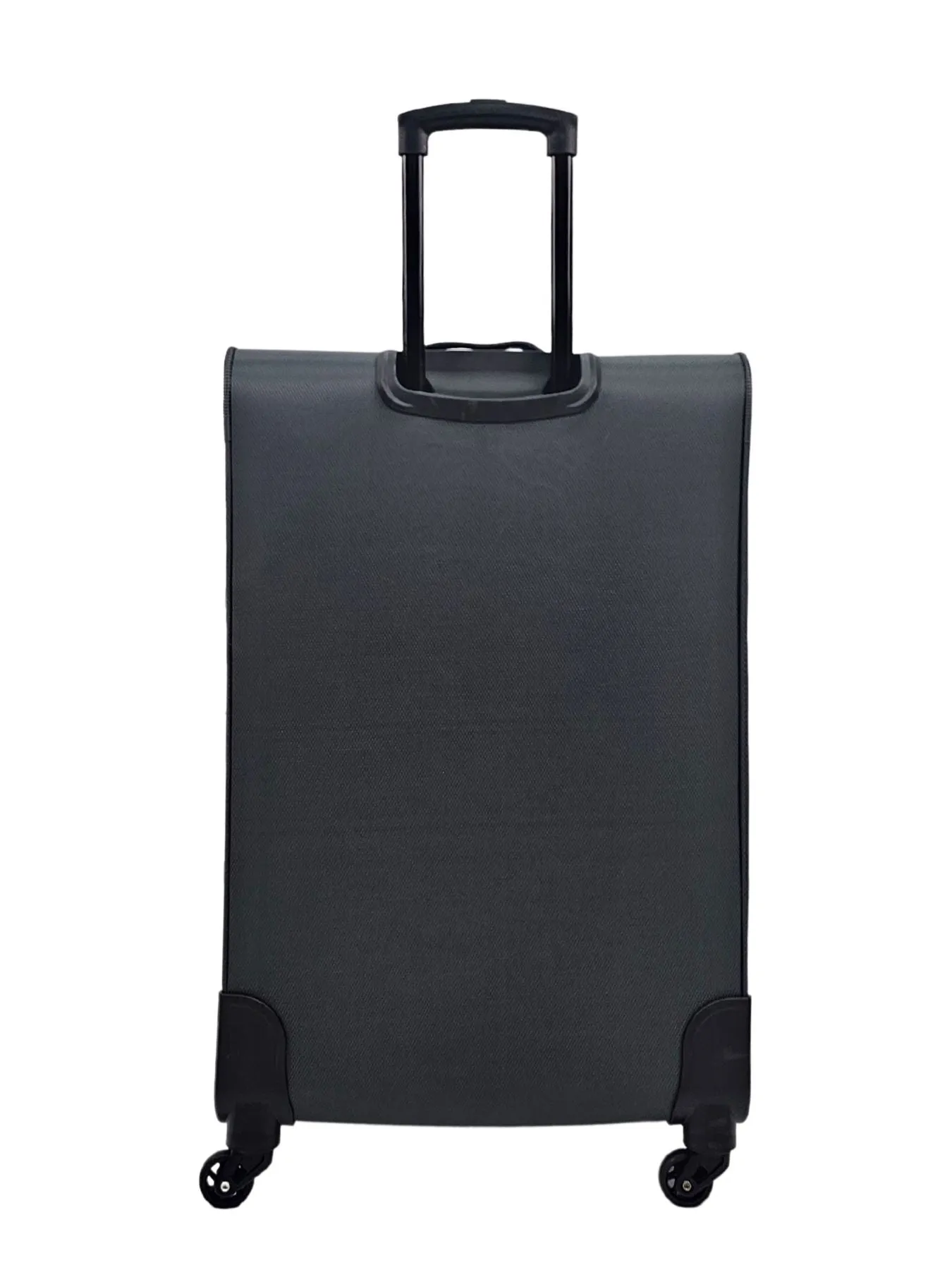 Soft Case Suitcase 4 Wheels Cabin Check In Hand Luggage Trolley Pin Combination Zipped Compartments