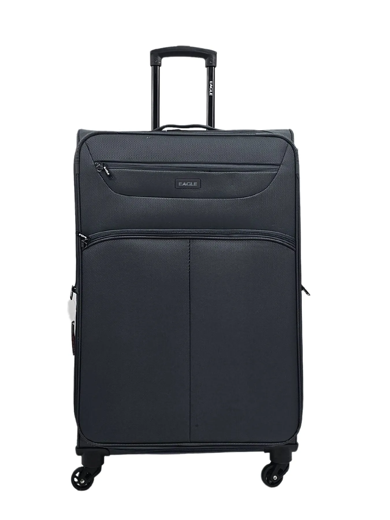 Soft Case Suitcase 4 Wheels Cabin Check In Hand Luggage Trolley Pin Combination Zipped Compartments