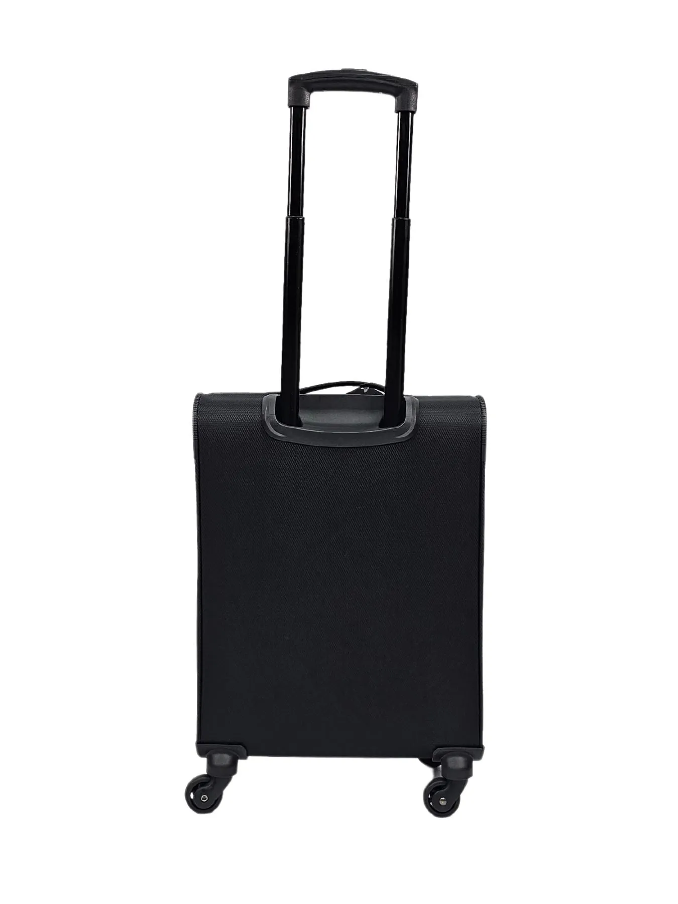 Soft Case Suitcase 4 Wheels Cabin Check In Hand Luggage Trolley Pin Combination Zipped Compartments