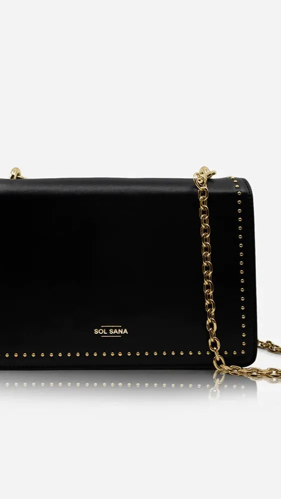 Sol Sana Flap Bag - Black/Gold