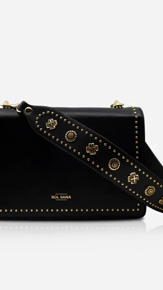 Sol Sana Flap Bag - Black/Gold