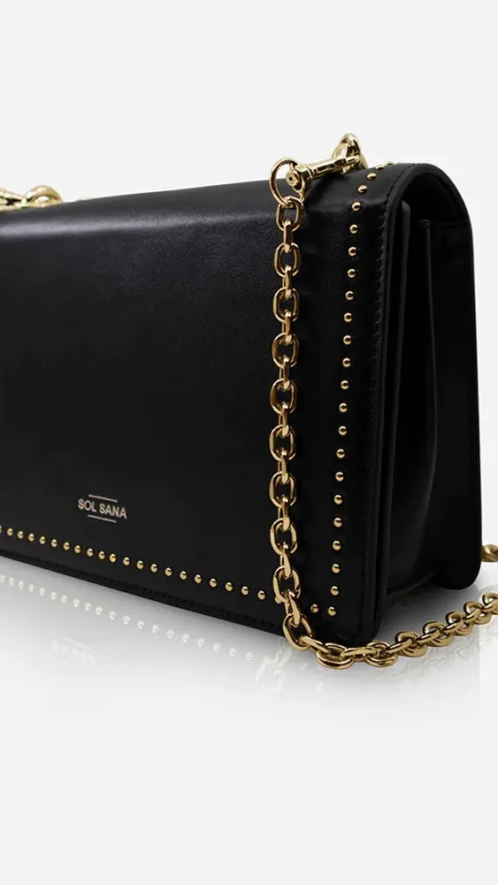 Sol Sana Flap Bag - Black/Gold