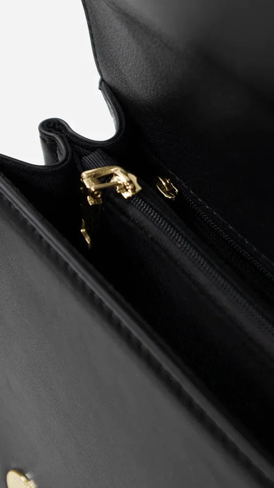 Sol Sana Flap Bag - Black/Gold