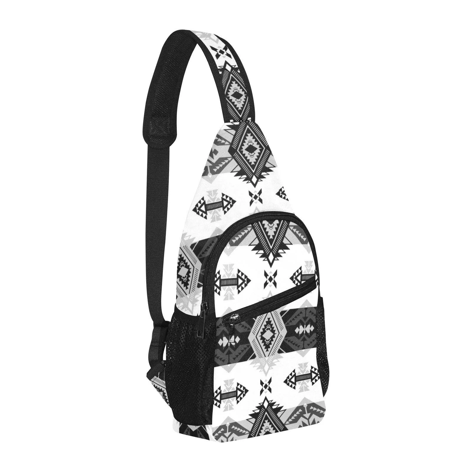 Sovereign Nation Black and White Chest Bag