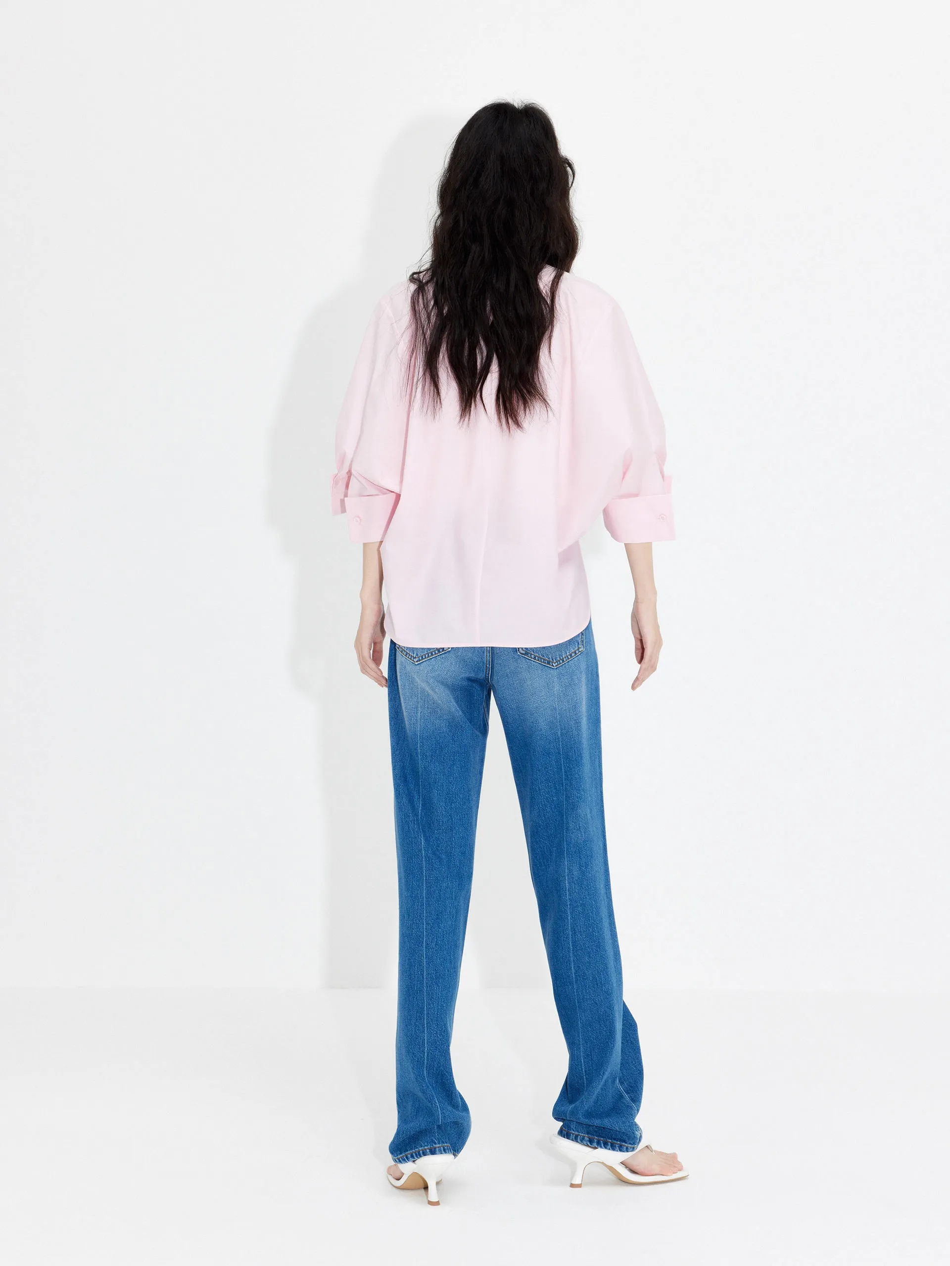 Straight Leg Jeans in Cotton