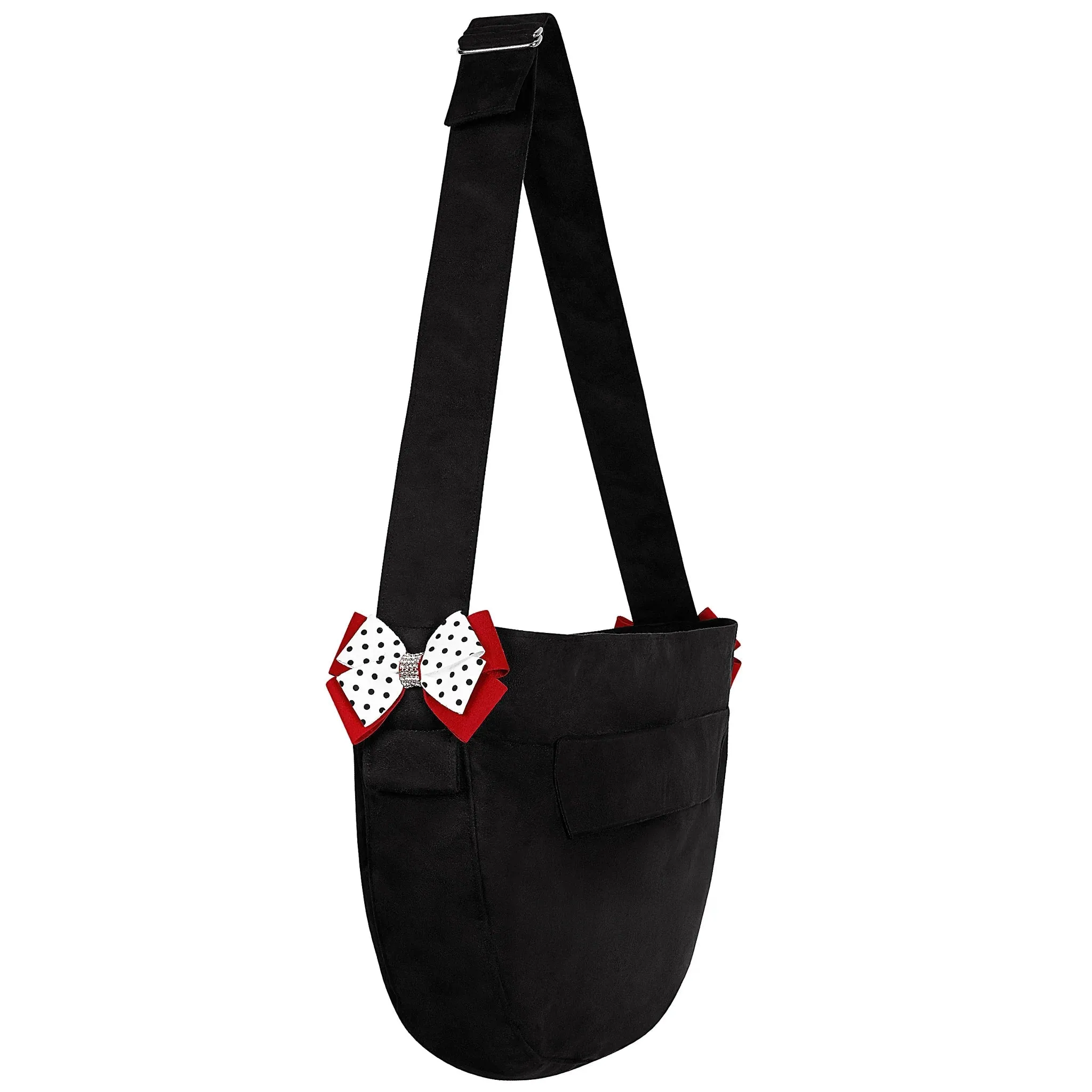 Susan Lanci Minnie Bow Black Cuddle Carrier