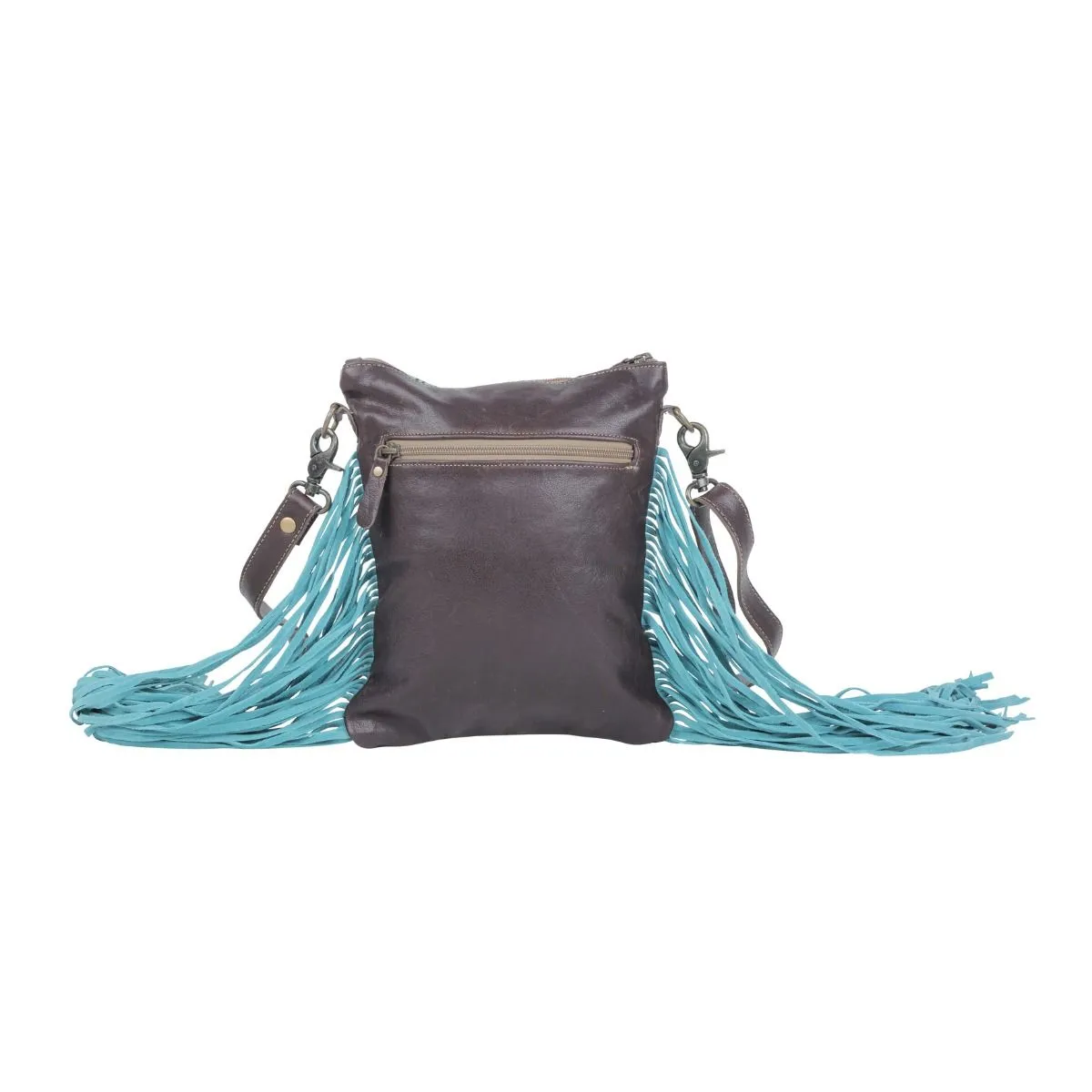 Tales Gem Leather Fringe Shoulder Bag