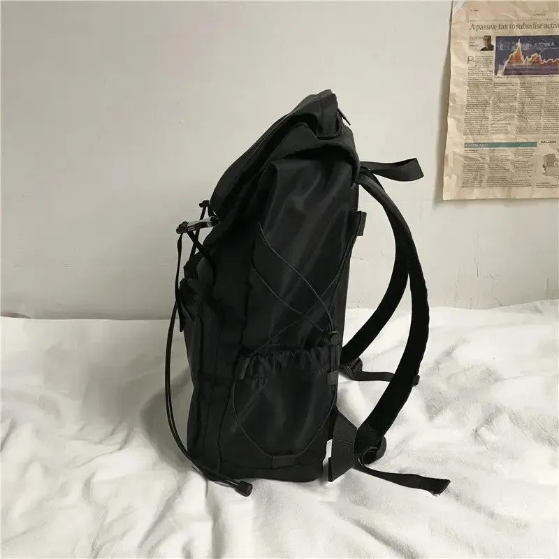 TAVIMART  -  Black Backpack Female High-capacity Computer Travel Backpack Male College Student Schoolbag School Bags For Teenage Girls