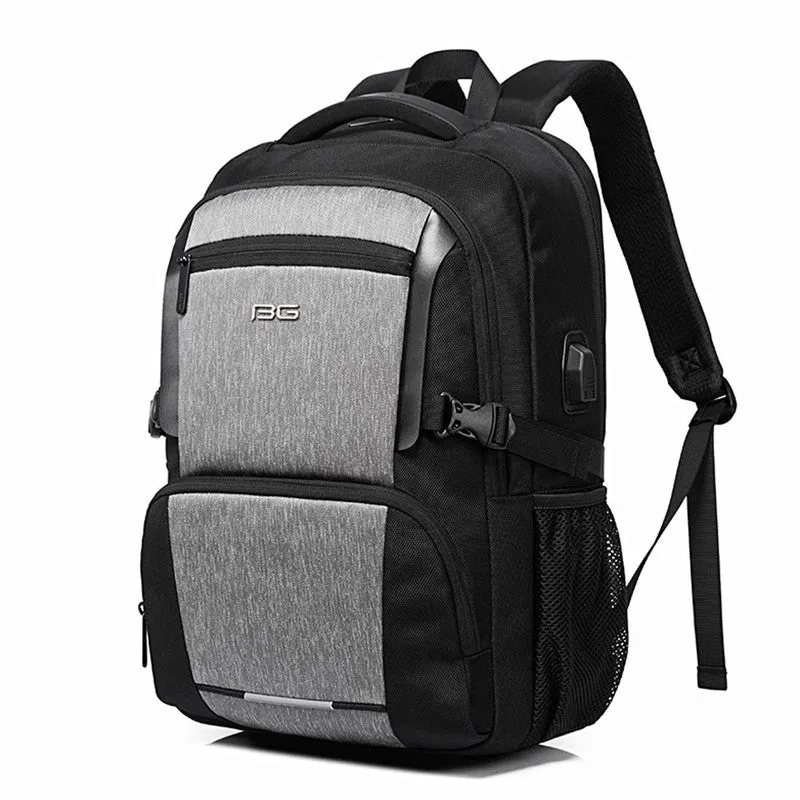 THE CLOWNFISH Anti-Theft Laptop Backpack - Spacious, USB Charging | 15.6 inch | Grey