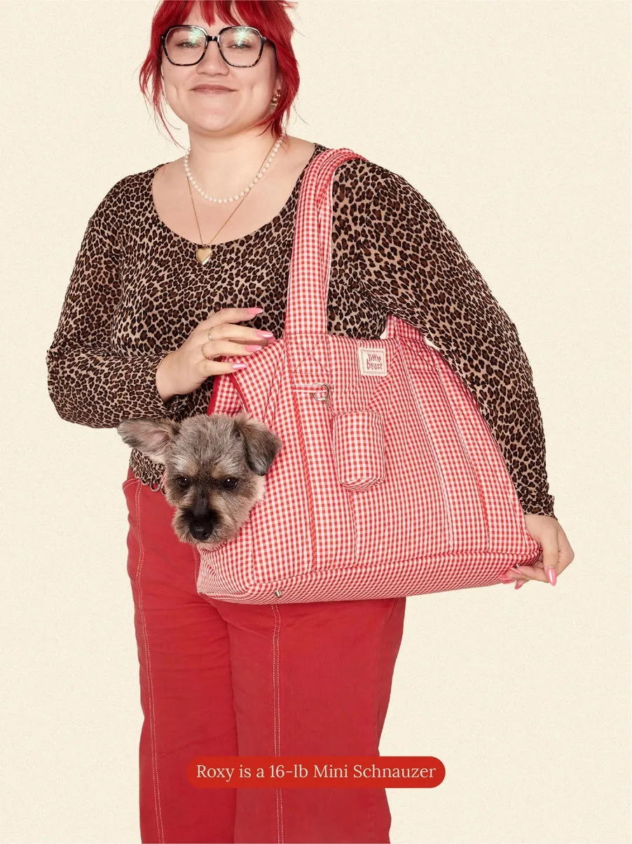 The Little Beast Dog Carrier in Strawberry