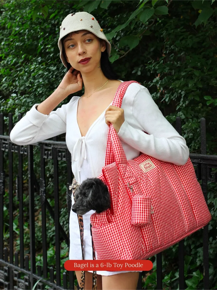 The Little Beast Dog Carrier in Strawberry