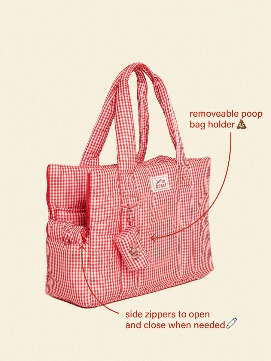 The Little Beast Dog Carrier in Strawberry