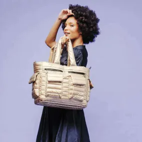 THINK ROYLN - Reversible Tote in Pearl Olive & Pearl Cashmere