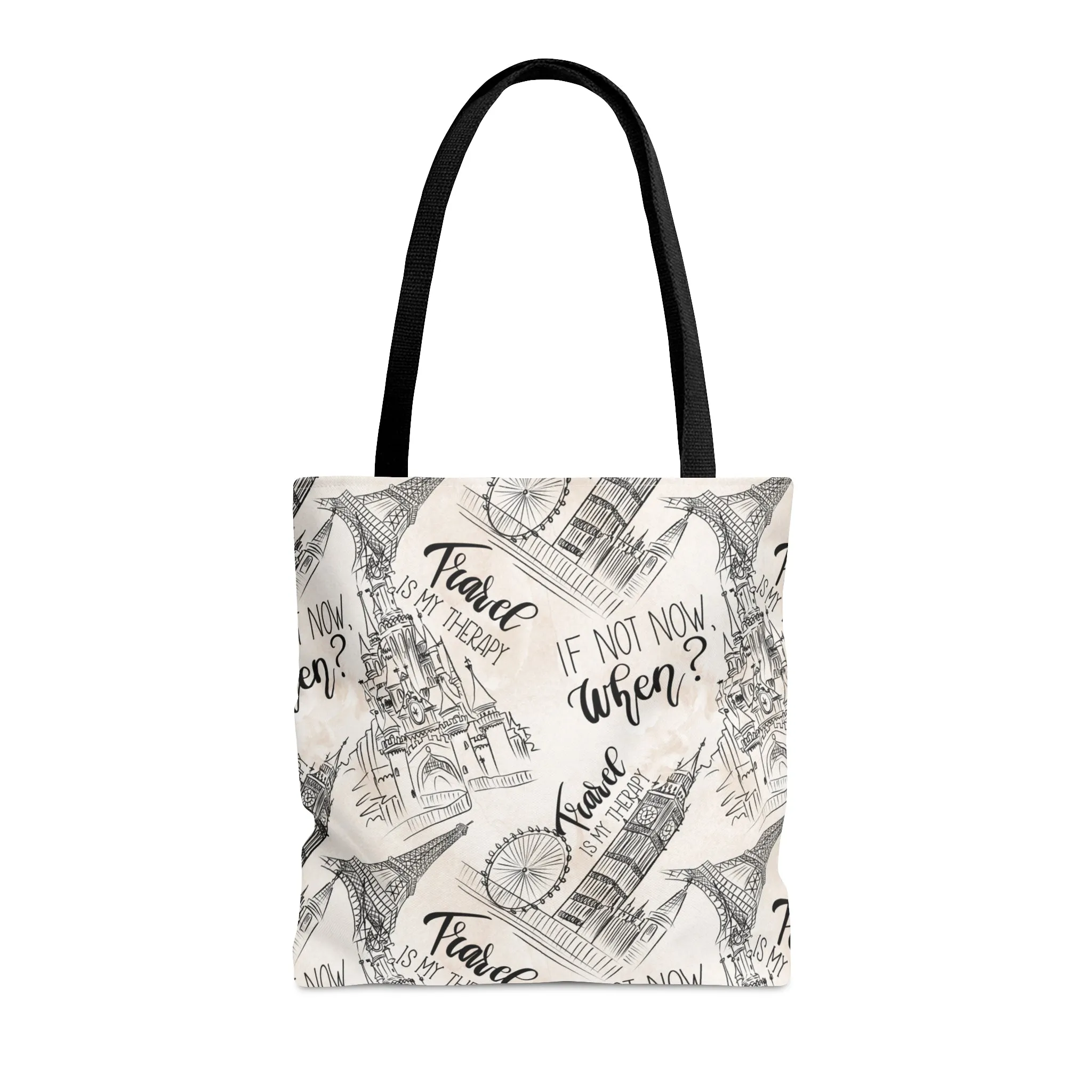 Tote Bag, Travel, Travel is my Therapy