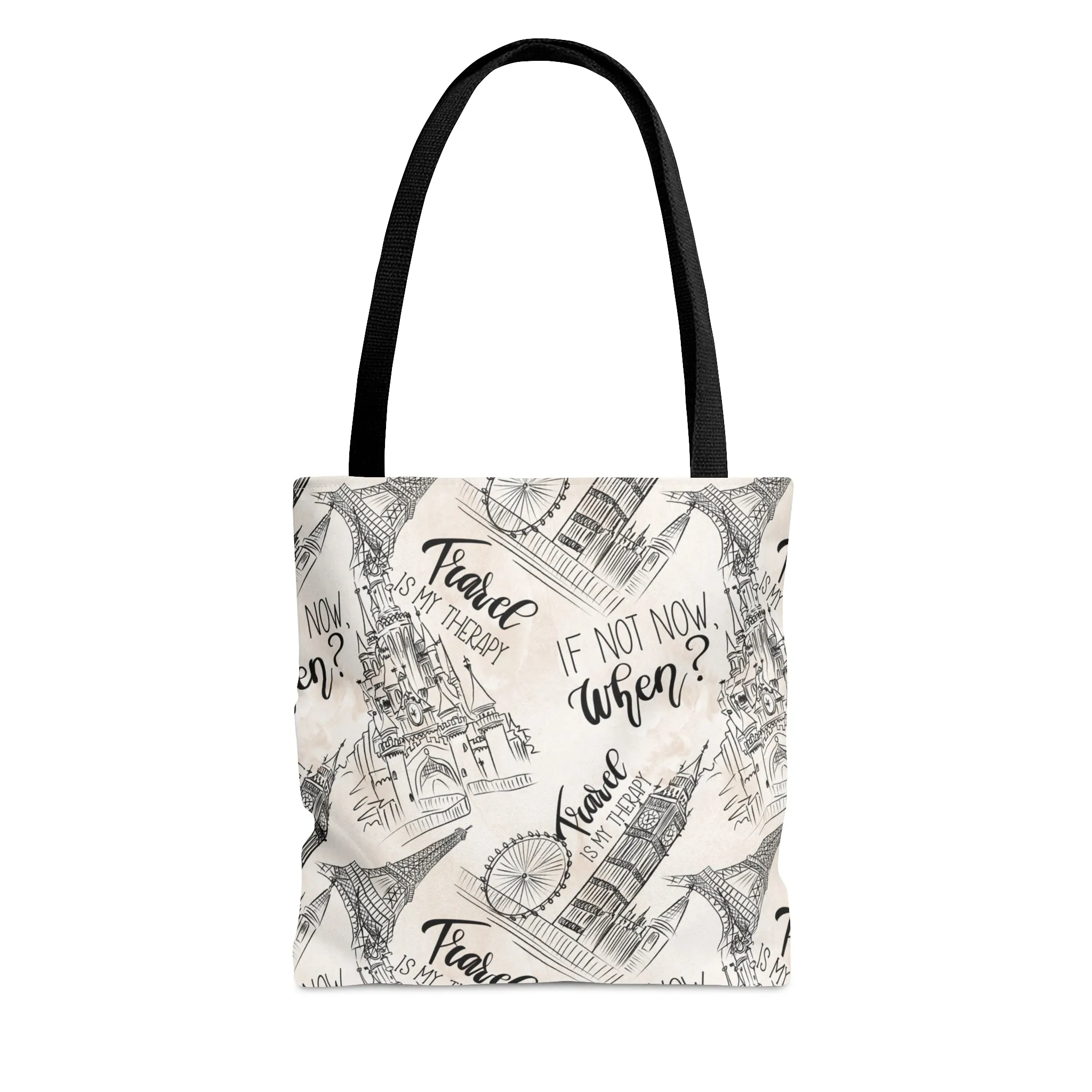 Tote Bag, Travel, Travel is my Therapy