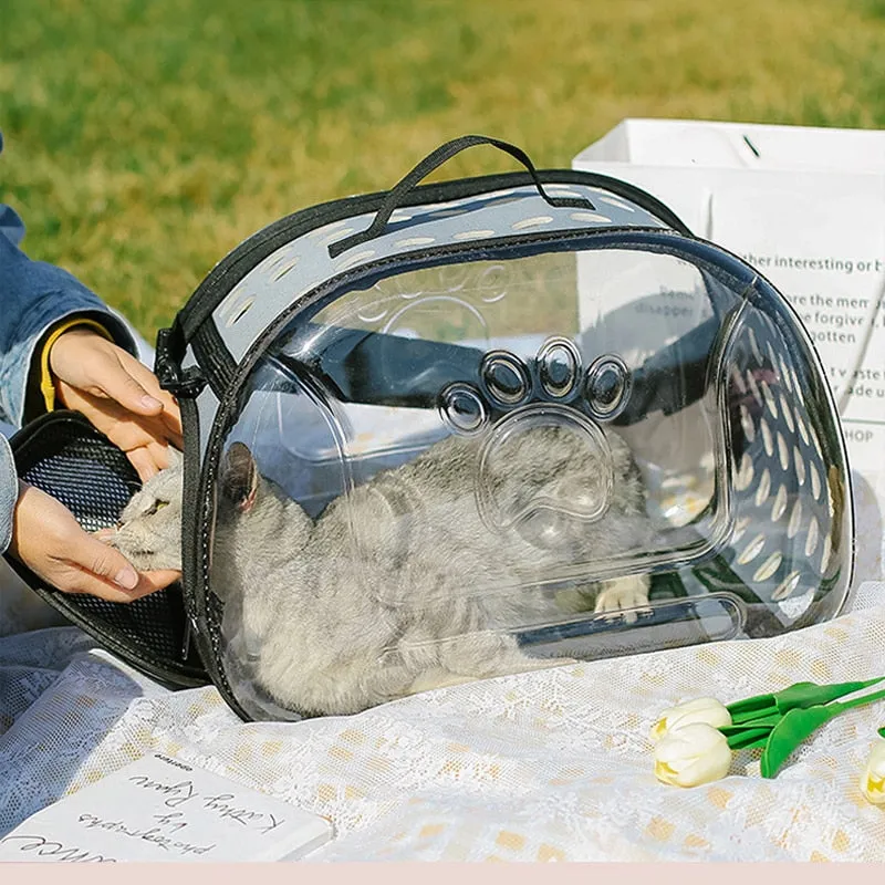 Transparent Cat Carrier Bag