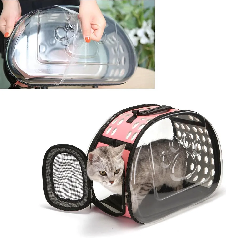 Transparent Cat Carrier Bag