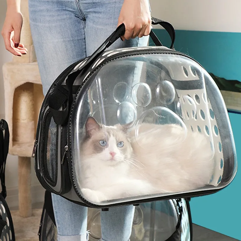 Transparent Cat Carrier Bag