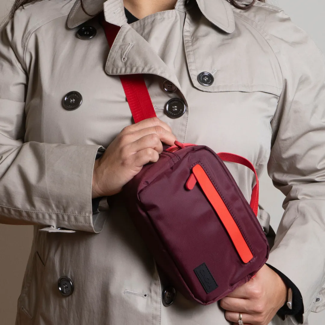 Travel Belt Bag - Merlot