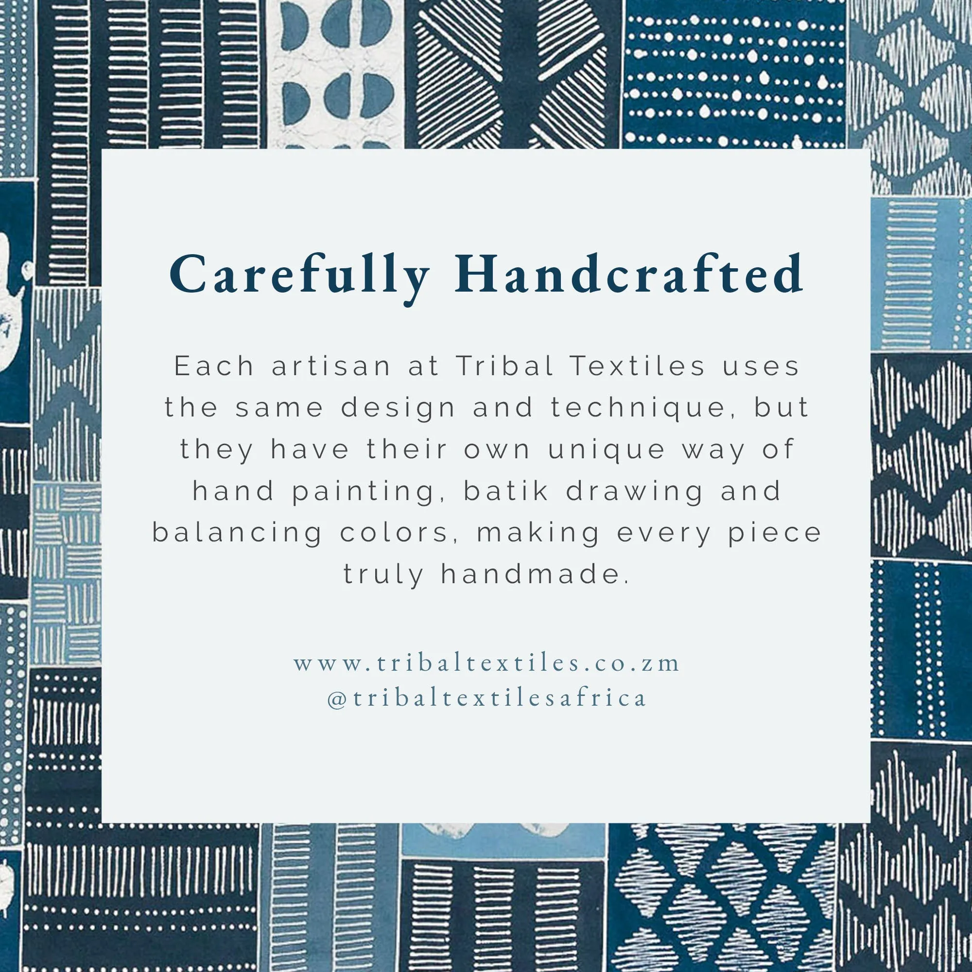 Tribal Cloth Indigo Collection Multiprint Travel Pouch