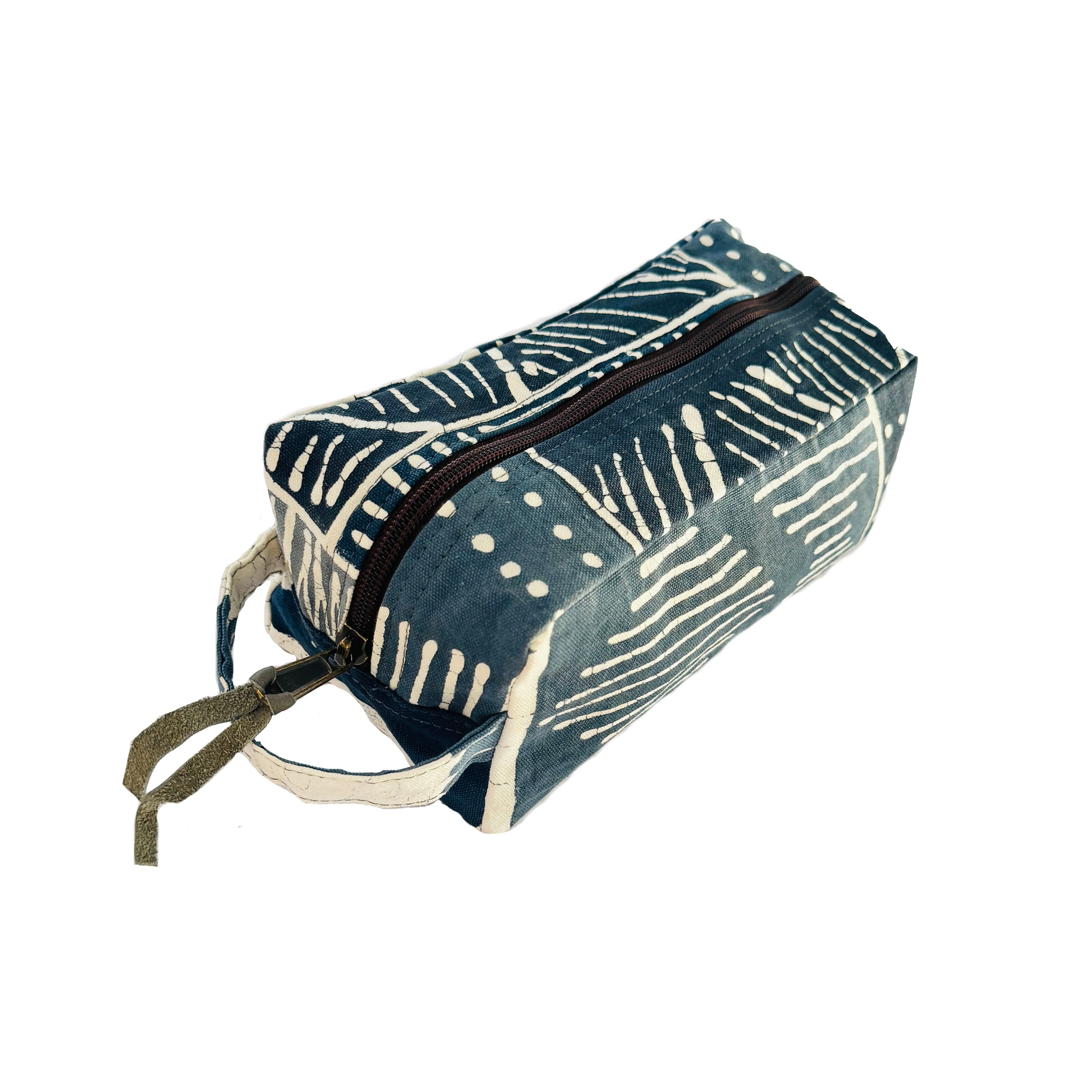 Tribal Cloth Indigo Collection Multiprint Travel Pouch