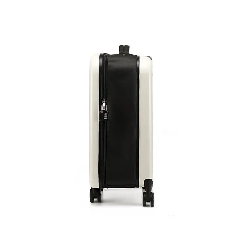 Ultra-thin Foldable Trolley Case Portable Luggage Carry-on Case With PadLock (Size: 20in)